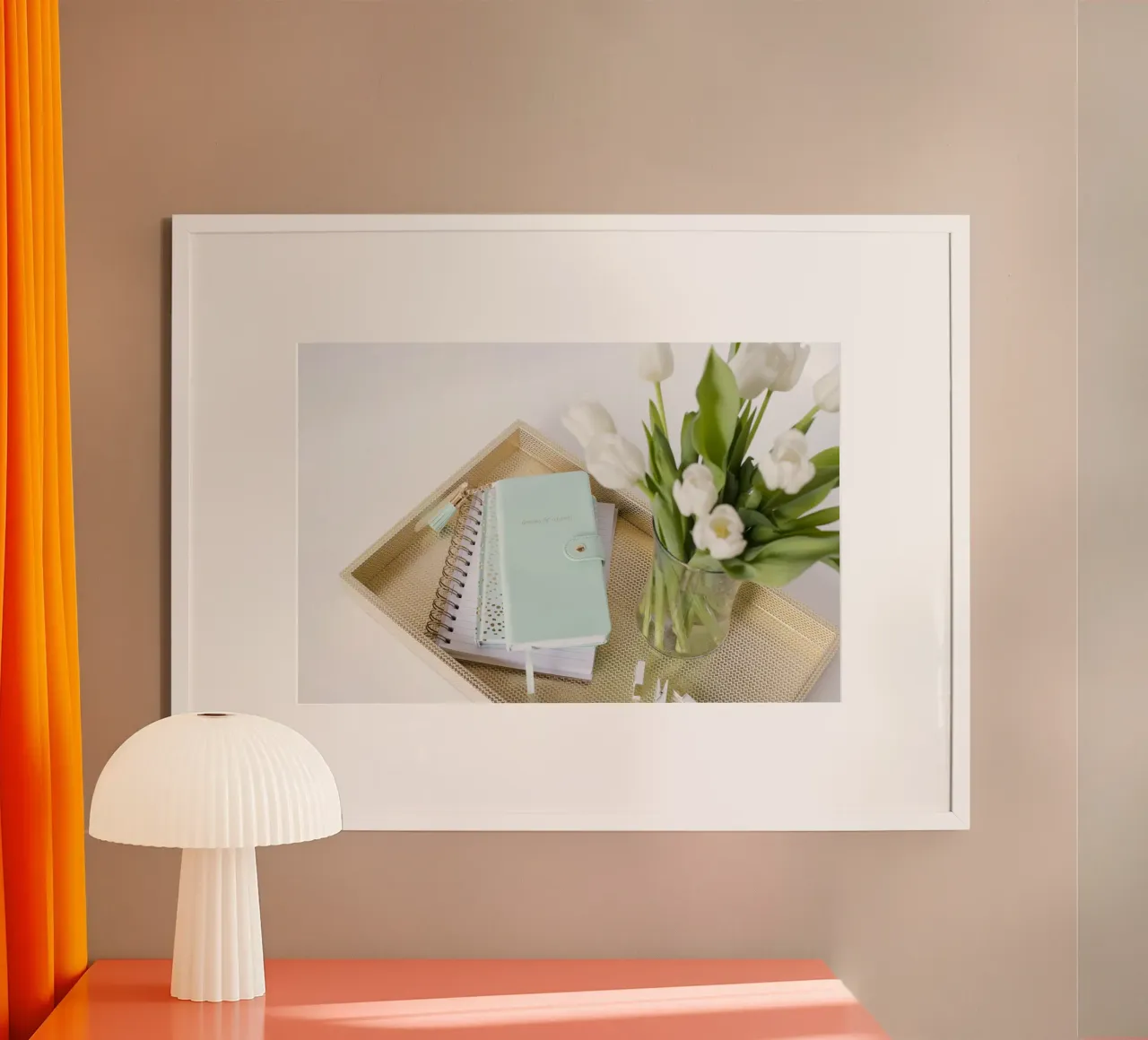 Poesia da scrivania poster con telaio in alluminio da PhotoVibe Decor