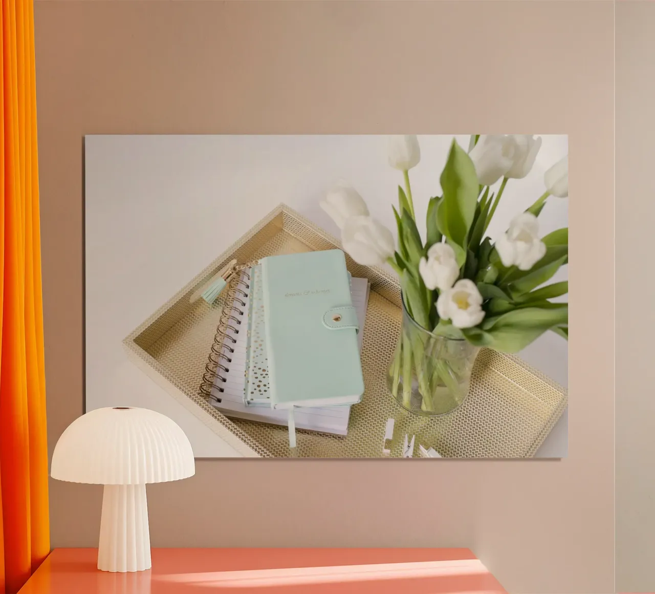 Poesia da scrivania poster con telaio in alluminio da PhotoVibe Decor