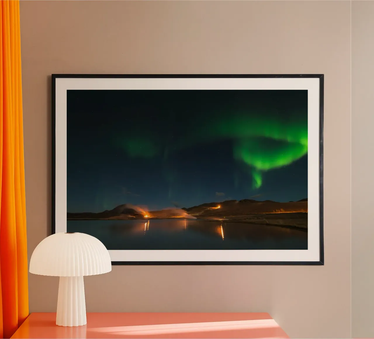 Noorderlicht Symfonie, IJsland poster van PhotoVibe Decor