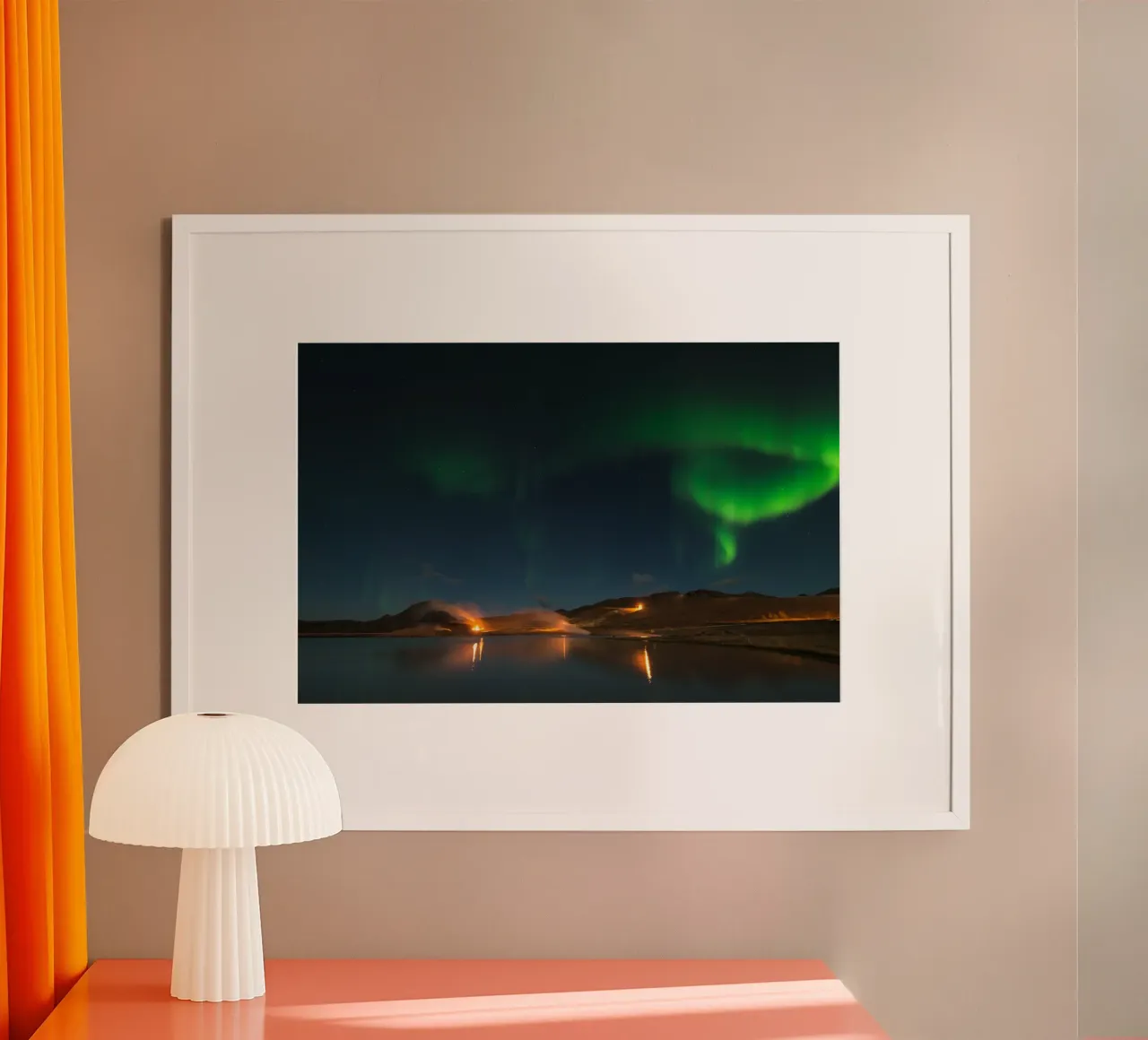 Noorderlicht Symfonie, IJsland poster van PhotoVibe Decor