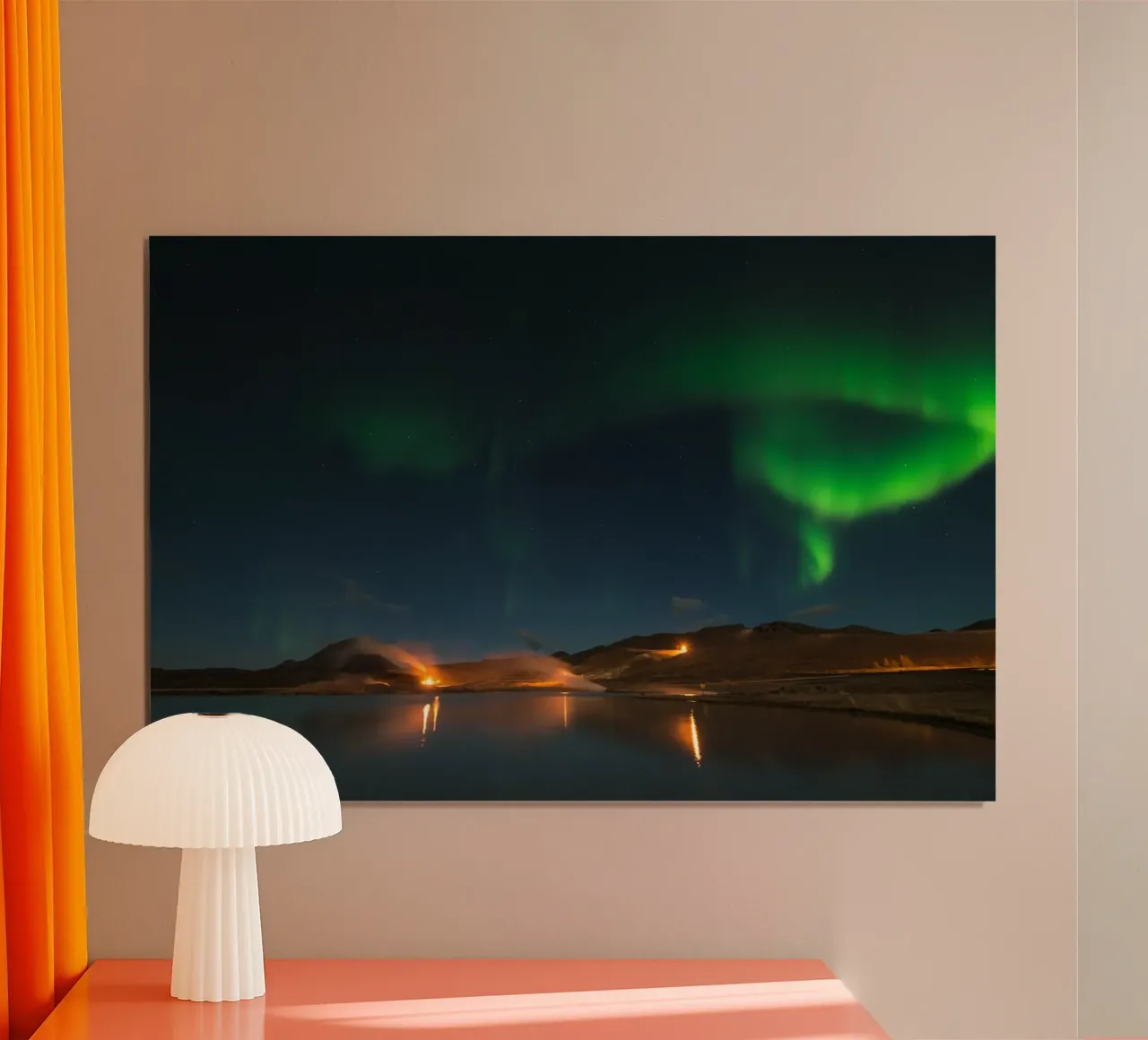 Noorderlicht Symfonie, IJsland poster van PhotoVibe Decor