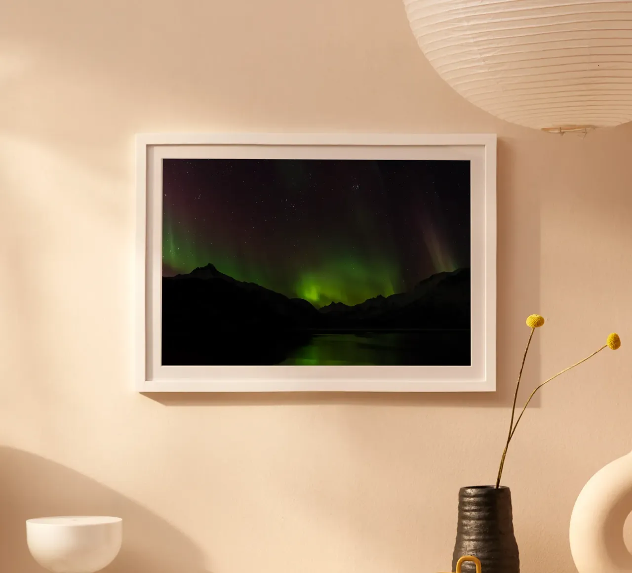 Noorderlicht Symfonie, Noorwegen poster van PhotoVibe Decor