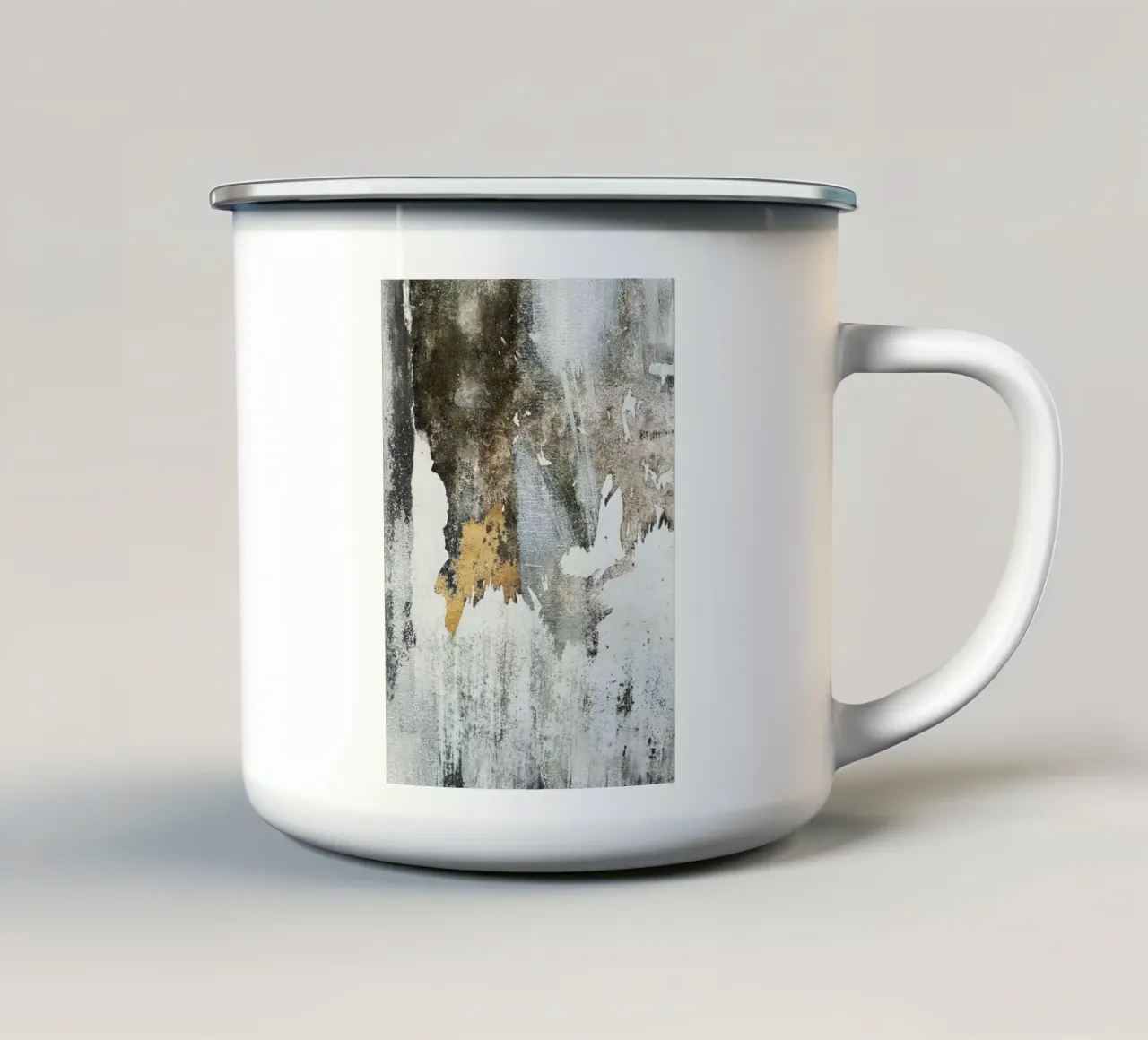 Abstract Art tazza in smalto da vintageshop