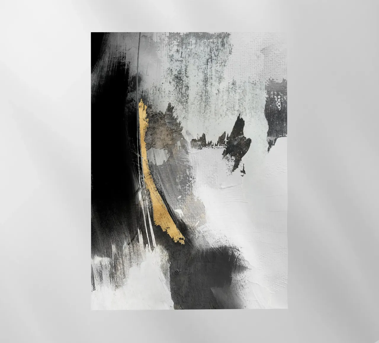black and gray abstract brushstrokes pellicola backlit da vintageshop