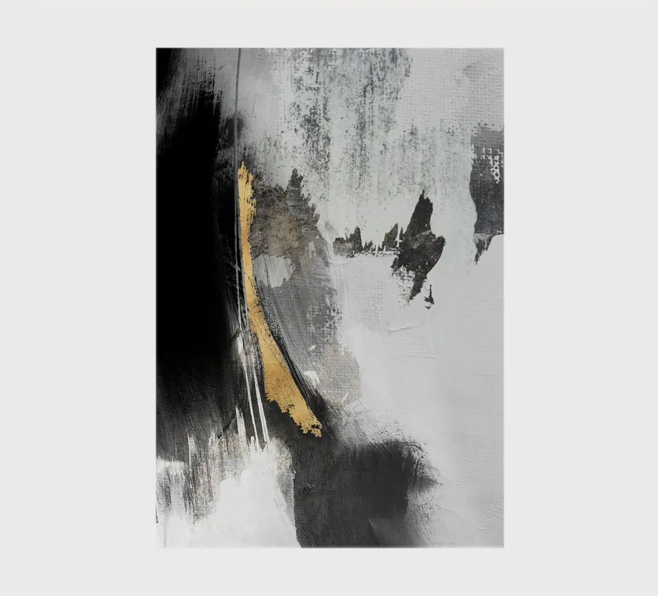 black and gray abstract brushstrokes diario da vintageshop