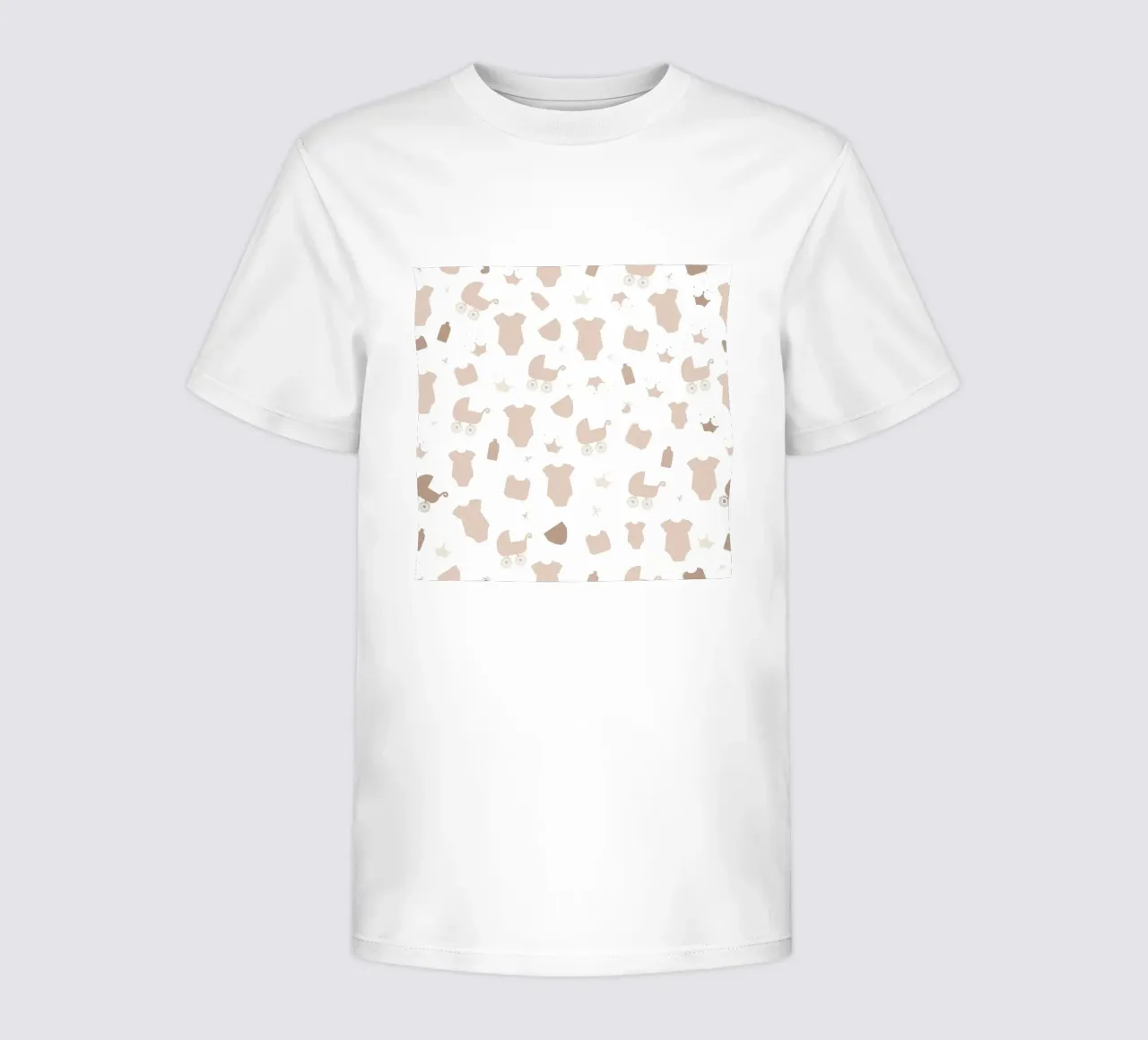 Symbole du bébé motif de couleur neutre t-shirt enfant de gulsengunel