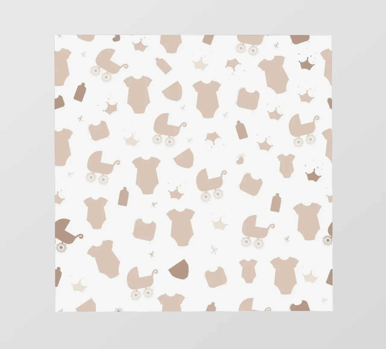 Symbole du bébé motif de couleur neutre papier peint photo de gulsengunel