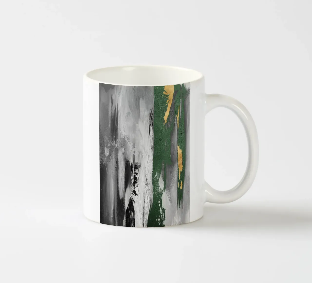 abstract brushstrokes modern art tazza in ceramica da vintageshop