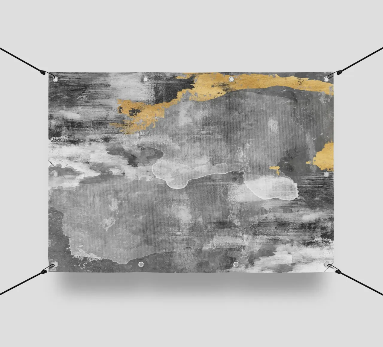 abstract brushstrokes modern art 2 telo in pvc da vintageshop