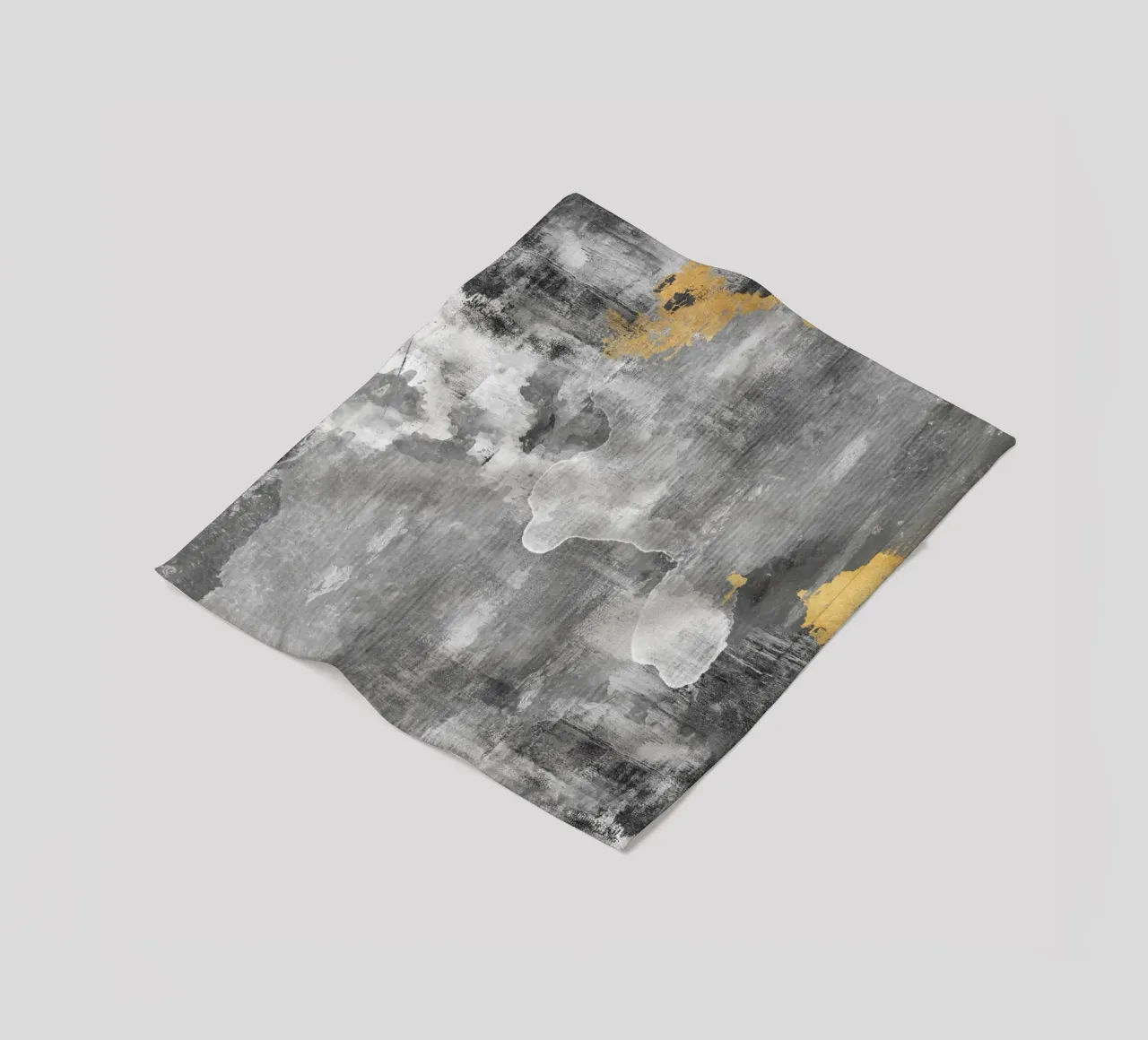 abstract brushstrokes modern art 2 coperta in pile da vintageshop