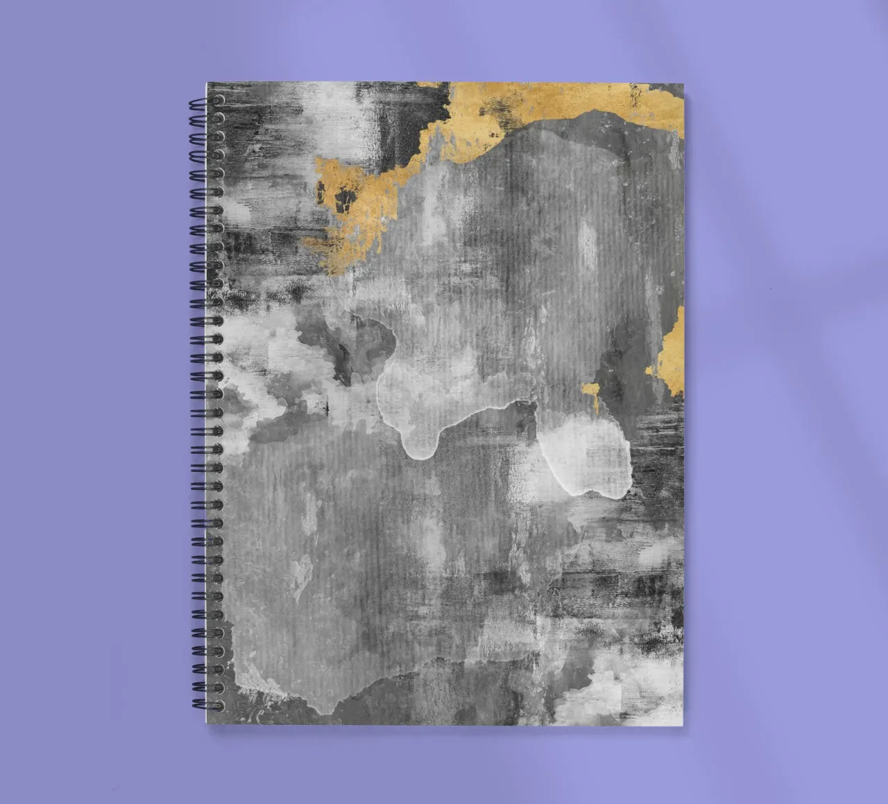 abstract brushstrokes modern art 2 spiral notebook by vintageshop