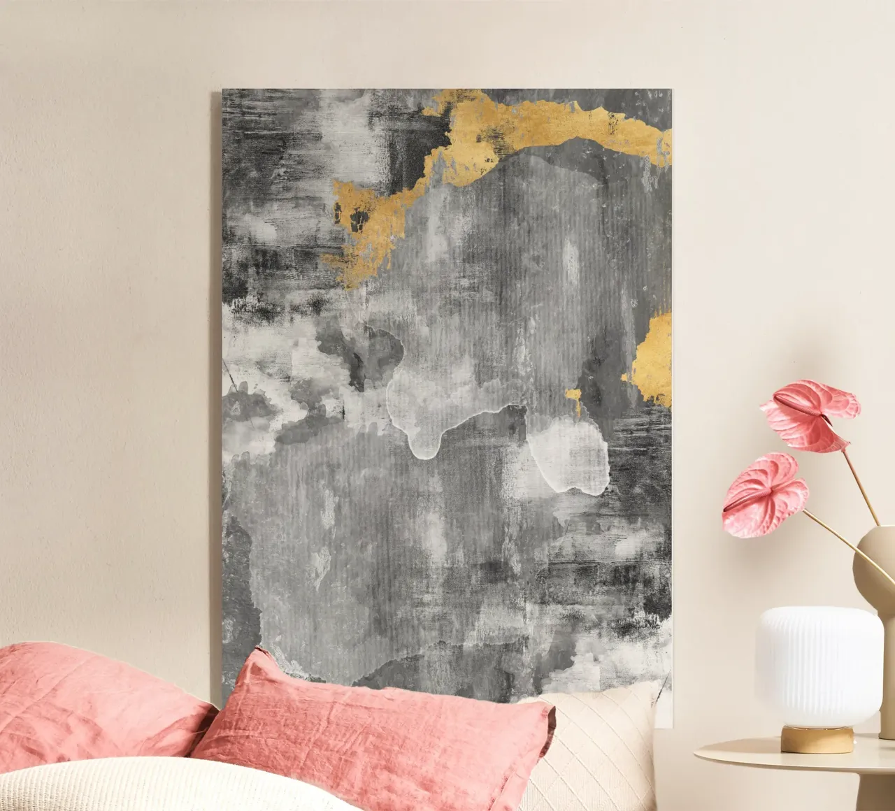 abstract brushstrokes modern art 2 plexiglas de vintageshop