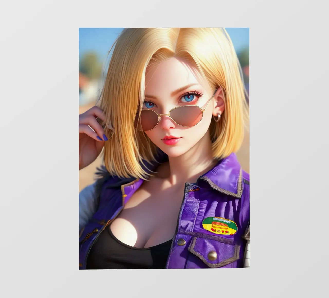 Android 18 Dragon Ball telo in pvc da Fleur de Lys