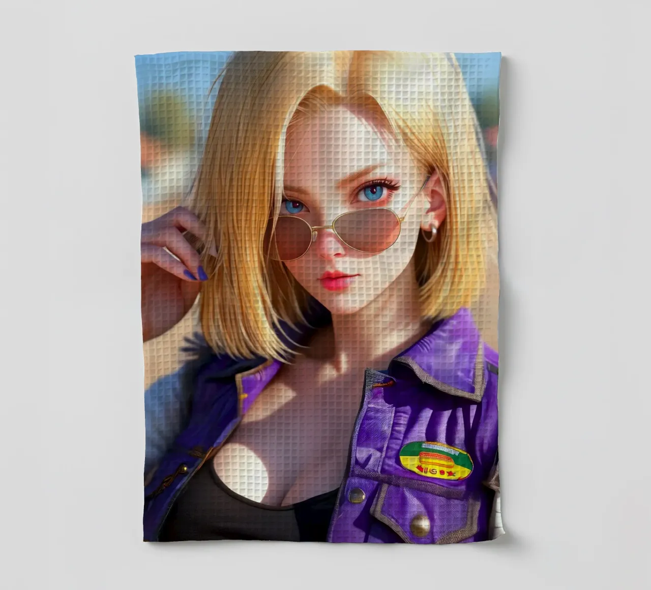 Android 18 Dragon Ball canovaccio da cucina da Fleur de Lys