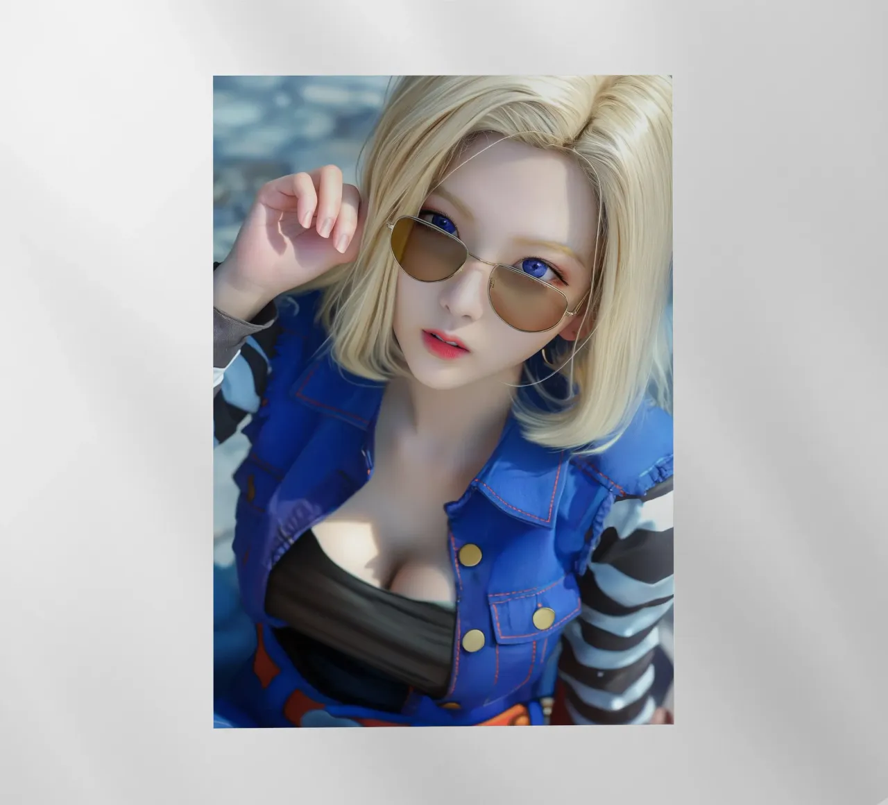 Android 18 Dragon Ball pellicola backlit da Fleur de Lys