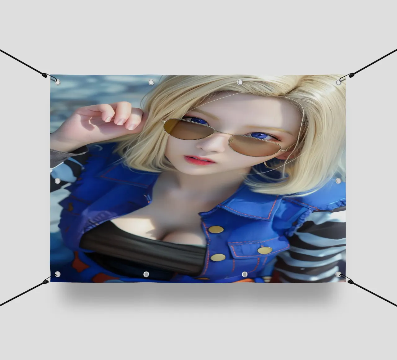Android 18 Dragon Ball telo in pvc da Fleur de Lys