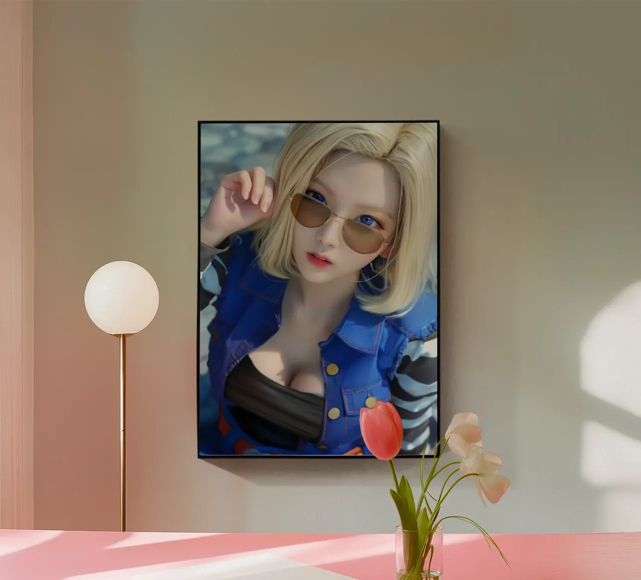 Android 18 Dragon Ball plexiglass da Fleur de Lys