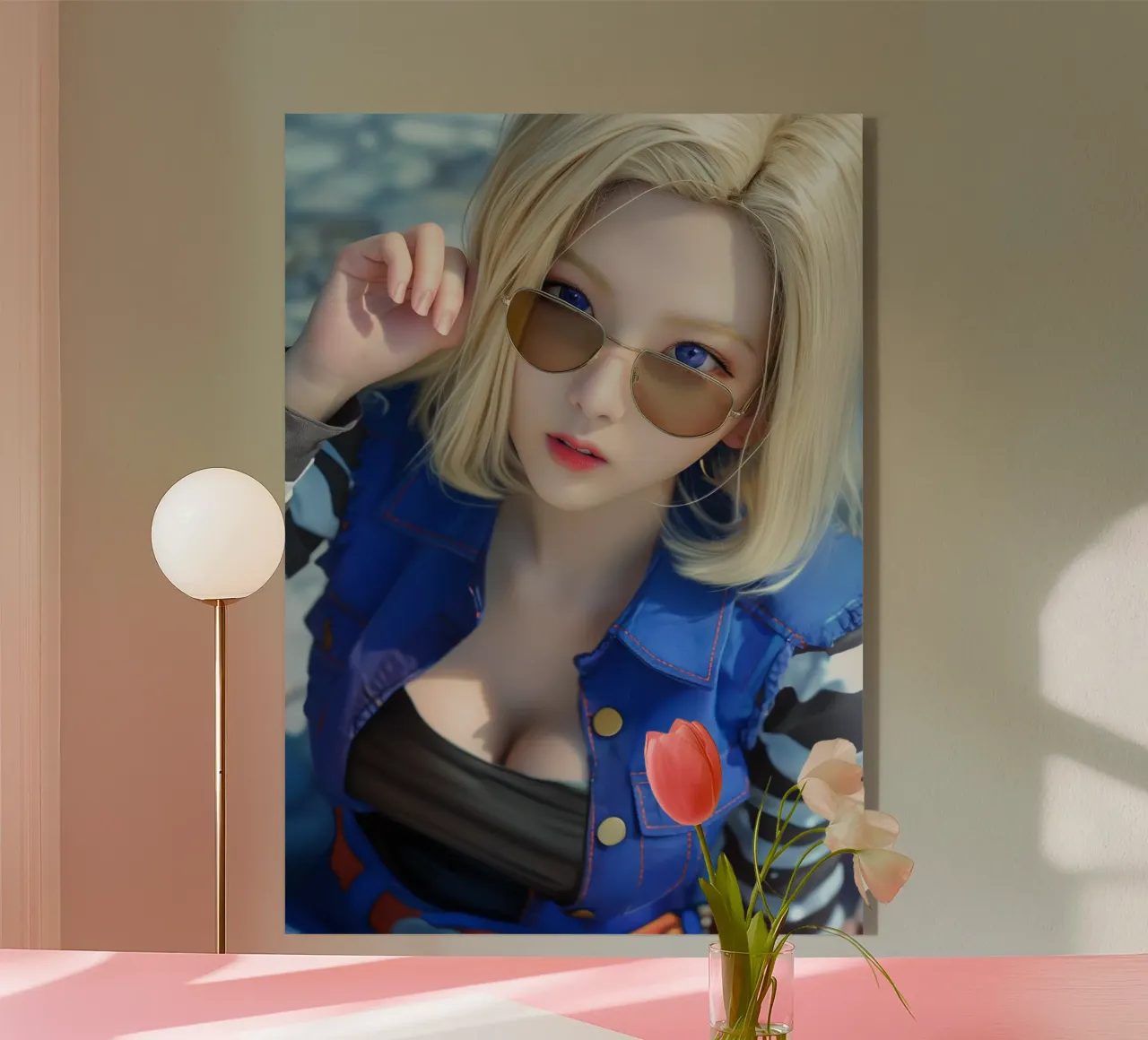 Android 18 Dragon Ball plexiglass da Fleur de Lys