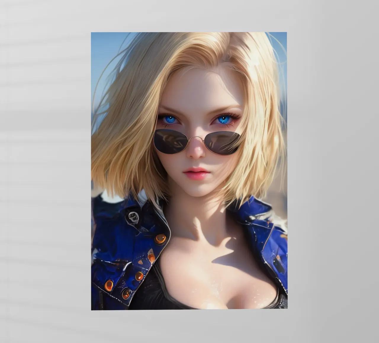 Android 18 Dragon Ball pellicola backlit da Fleur de Lys