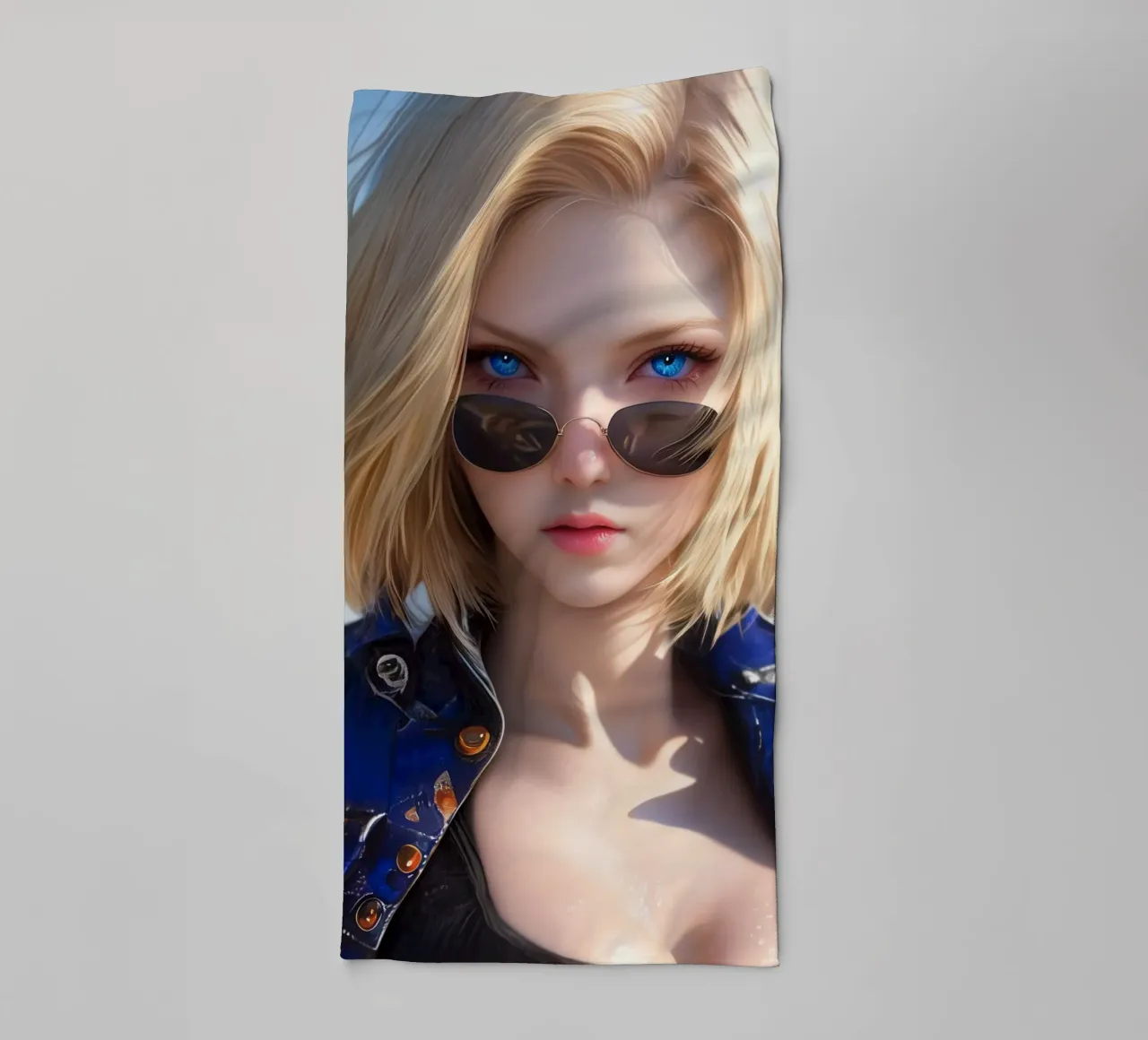 Android 18 Dragon Ball asciugamano da bagno da Fleur de Lys