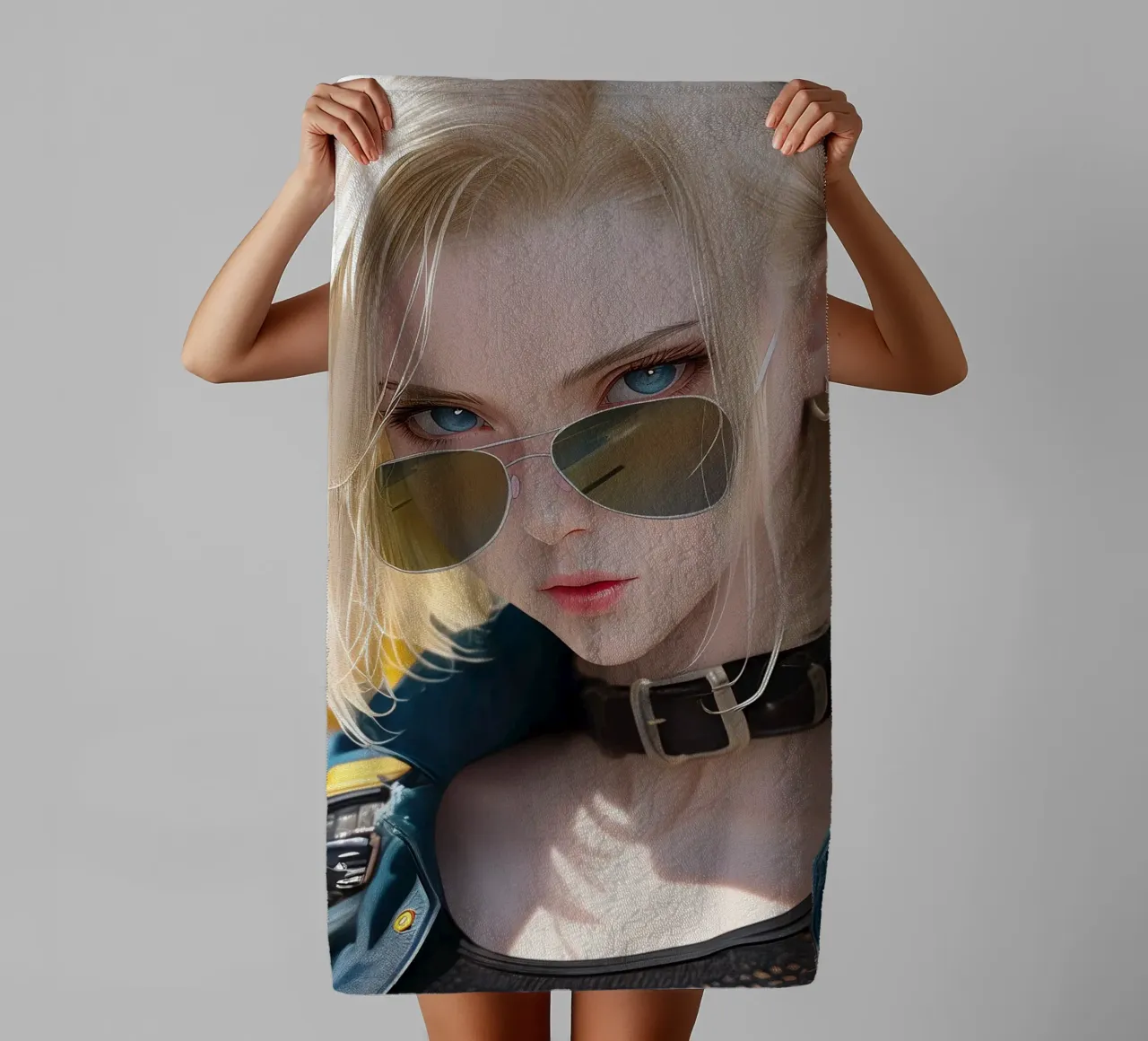 Android 18 Dragon Ball asciugamano da bagno da Fleur de Lys