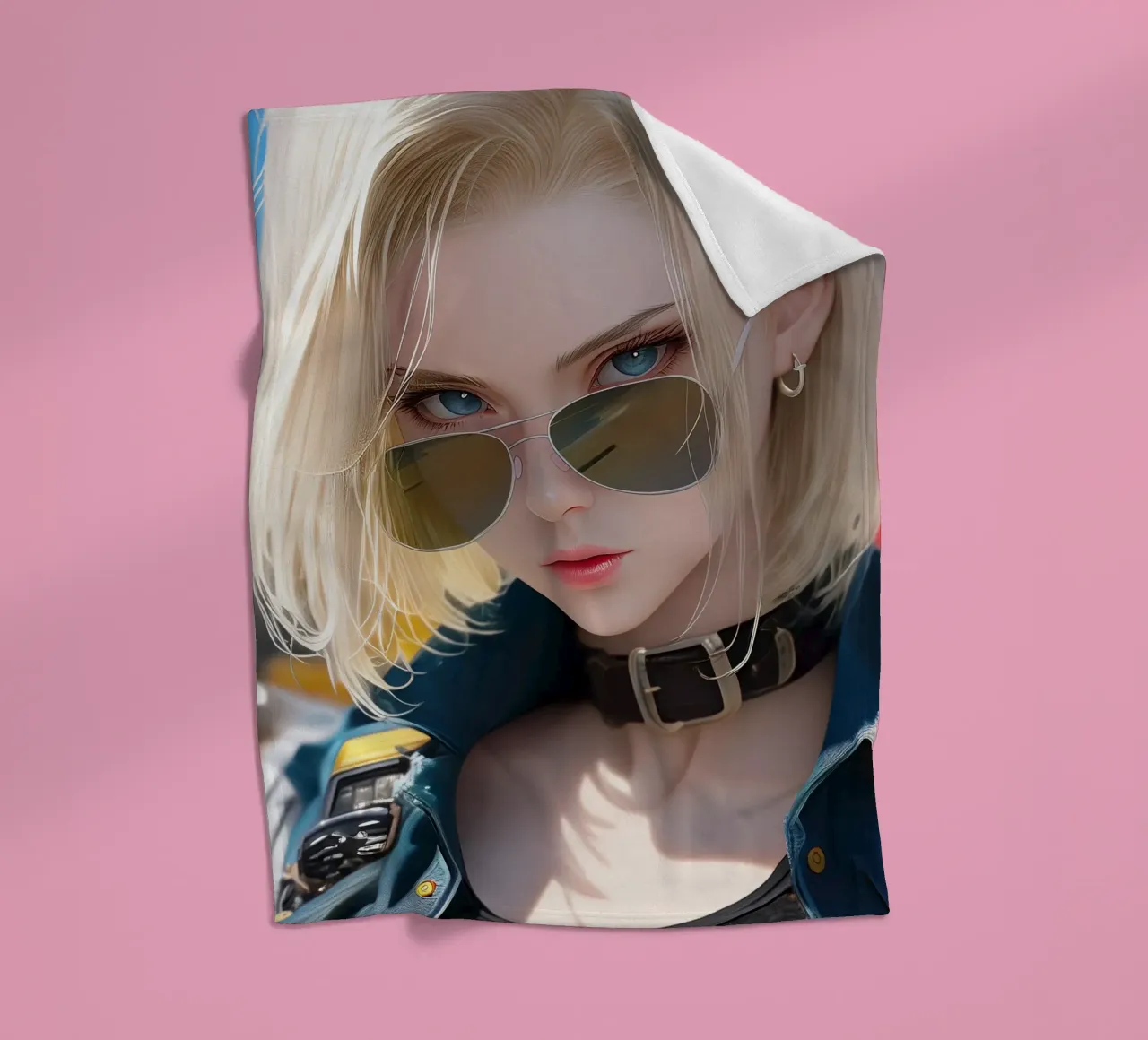 Android 18 Dragon Ball coperta in pile da Fleur de Lys