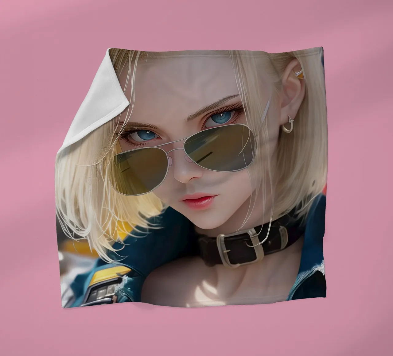 Android 18 Dragon Ball coperta in pile da Fleur de Lys