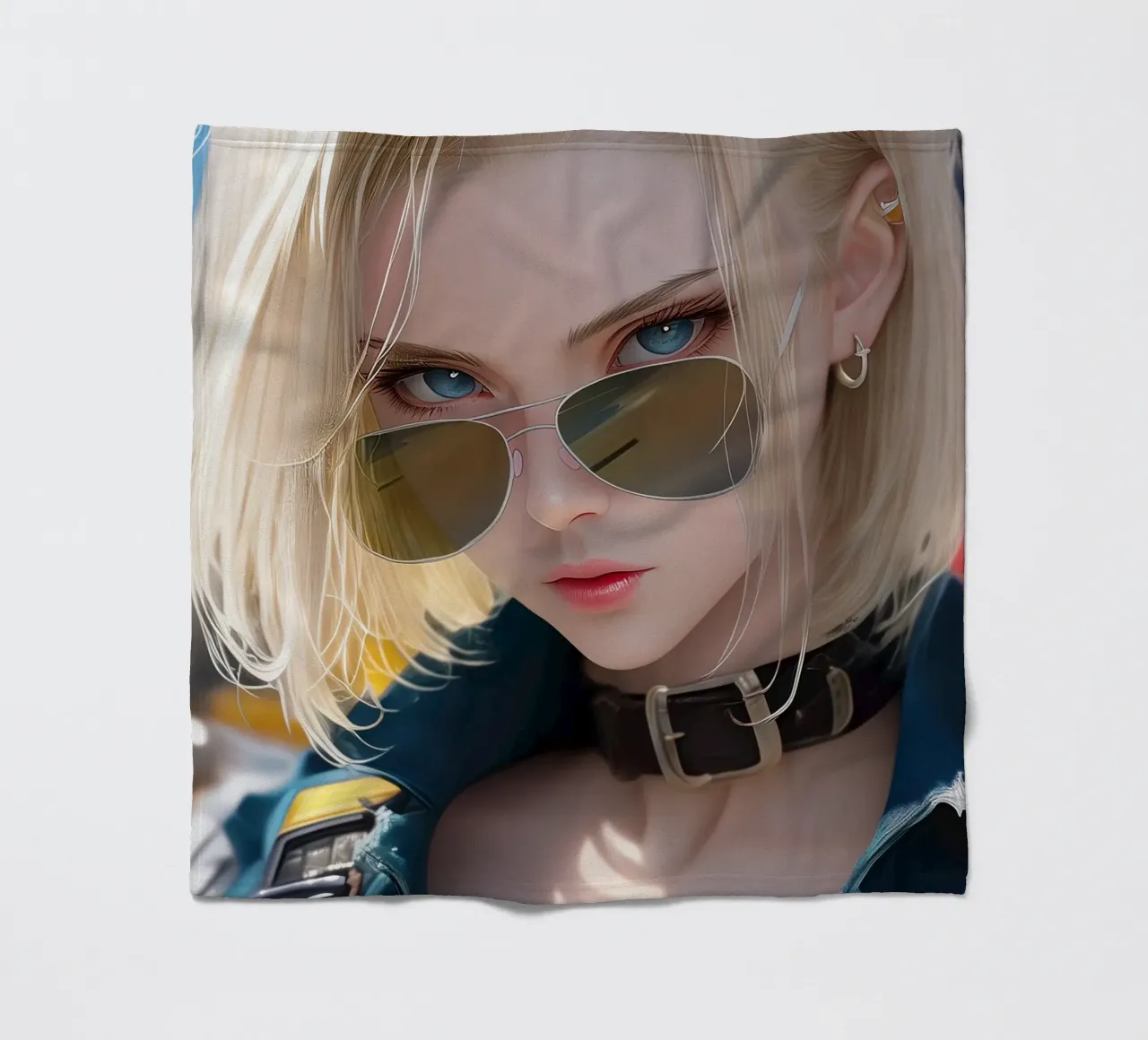 Android 18 Dragon Ball coperta in pile da Fleur de Lys