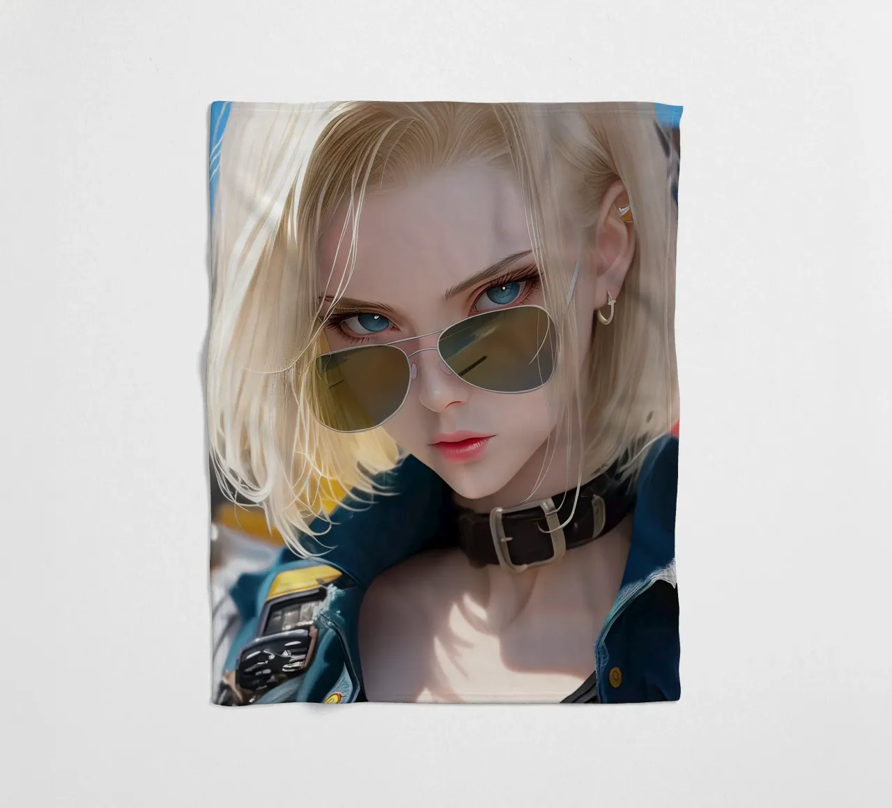 Android 18 Dragon Ball coperta in pile da Fleur de Lys