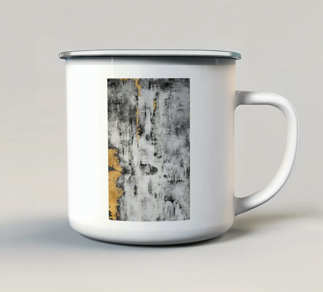 abstract brushstrokes modern art 3 tazza in smalto da vintageshop
