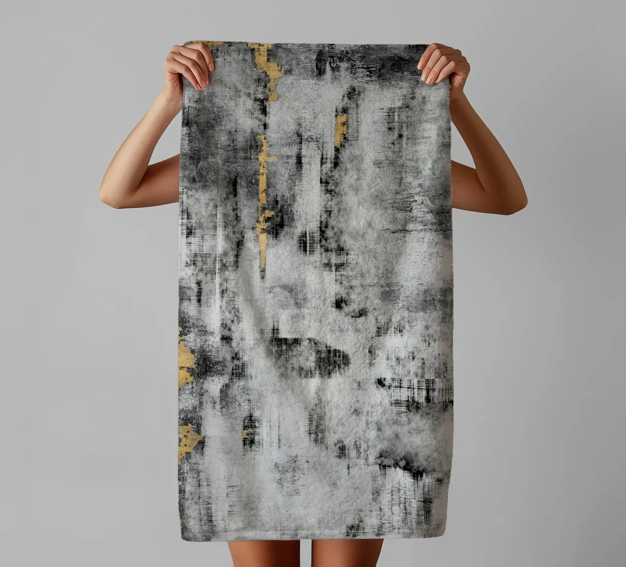 abstract brushstrokes modern art 3 asciugamano da bagno da vintageshop