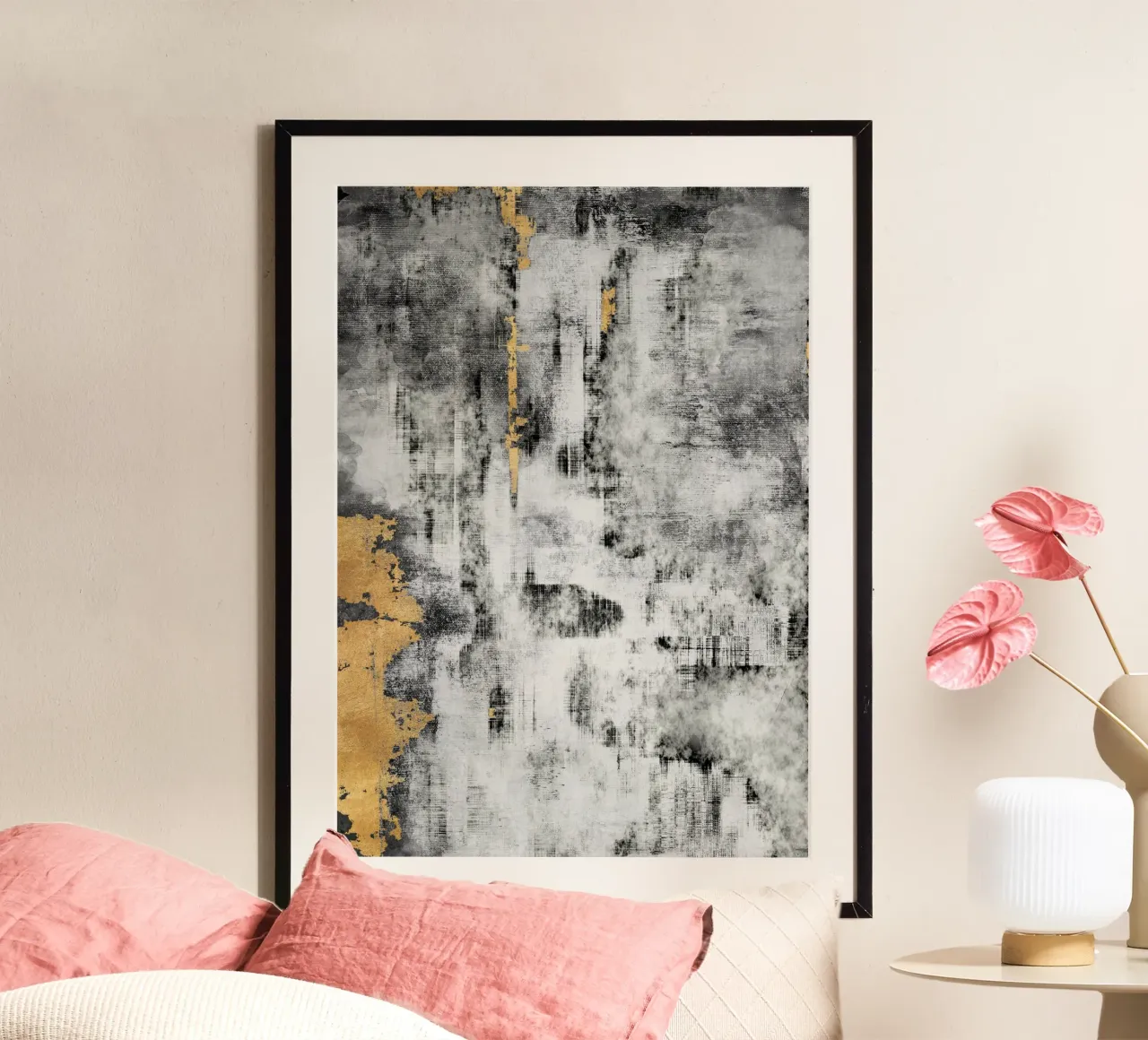abstract brushstrokes modern art 3 poster da vintageshop