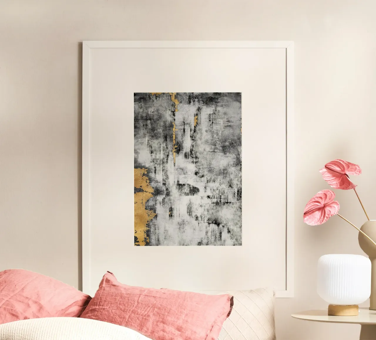 abstract brushstrokes modern art 3 poster da vintageshop