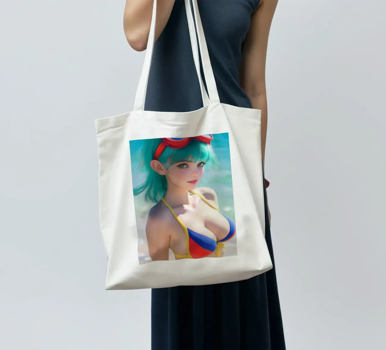 Android 18 Dragon Ball tote bag by Fleur de Lys