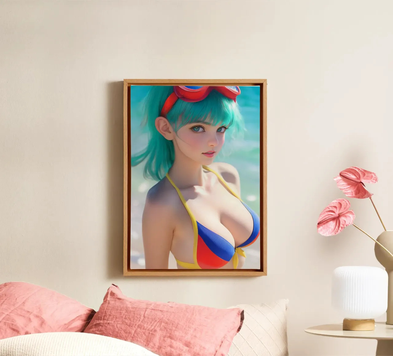 Android 18 Dragon Ball canvas by Fleur de Lys