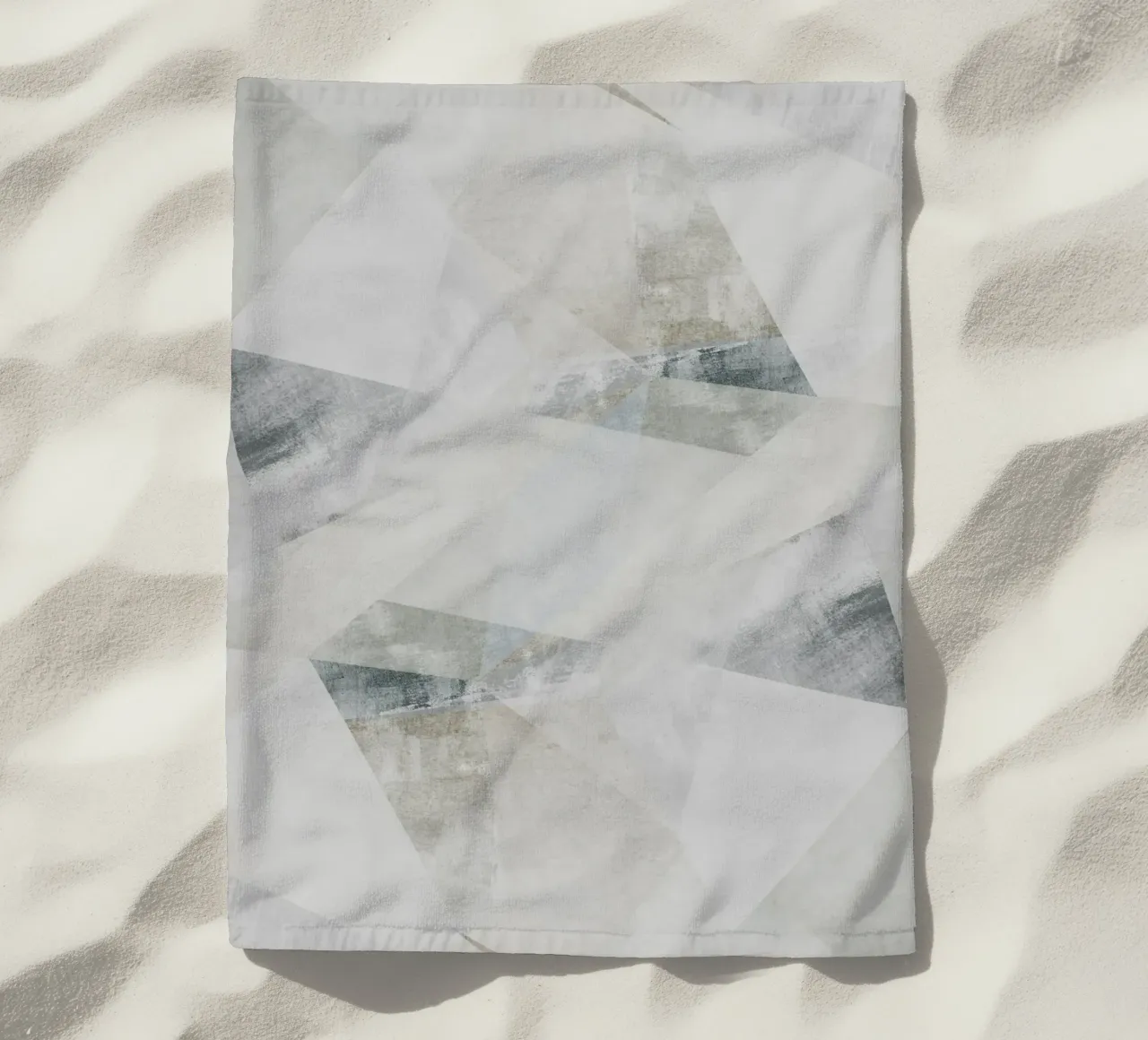 abstract brushstrokes modern telo mare da vintageshop