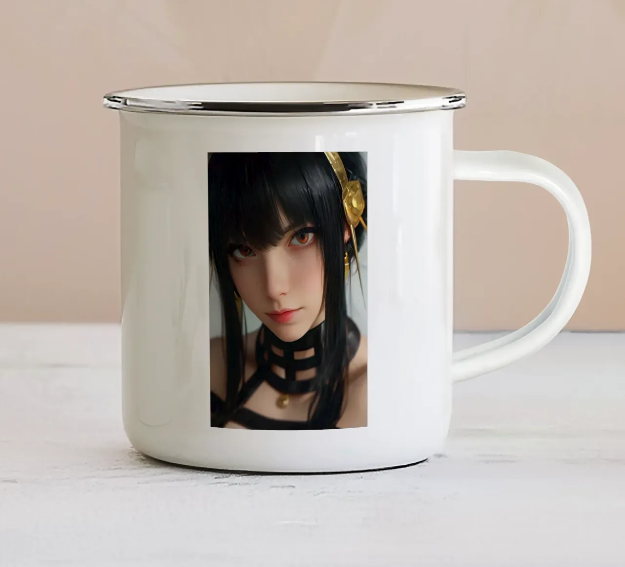 Yor Forger Spy X Family tazza in smalto da Fleur de Lys
