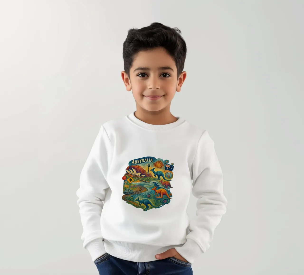 Free Australia 1 felpa bambino da Vintage Van Gogh