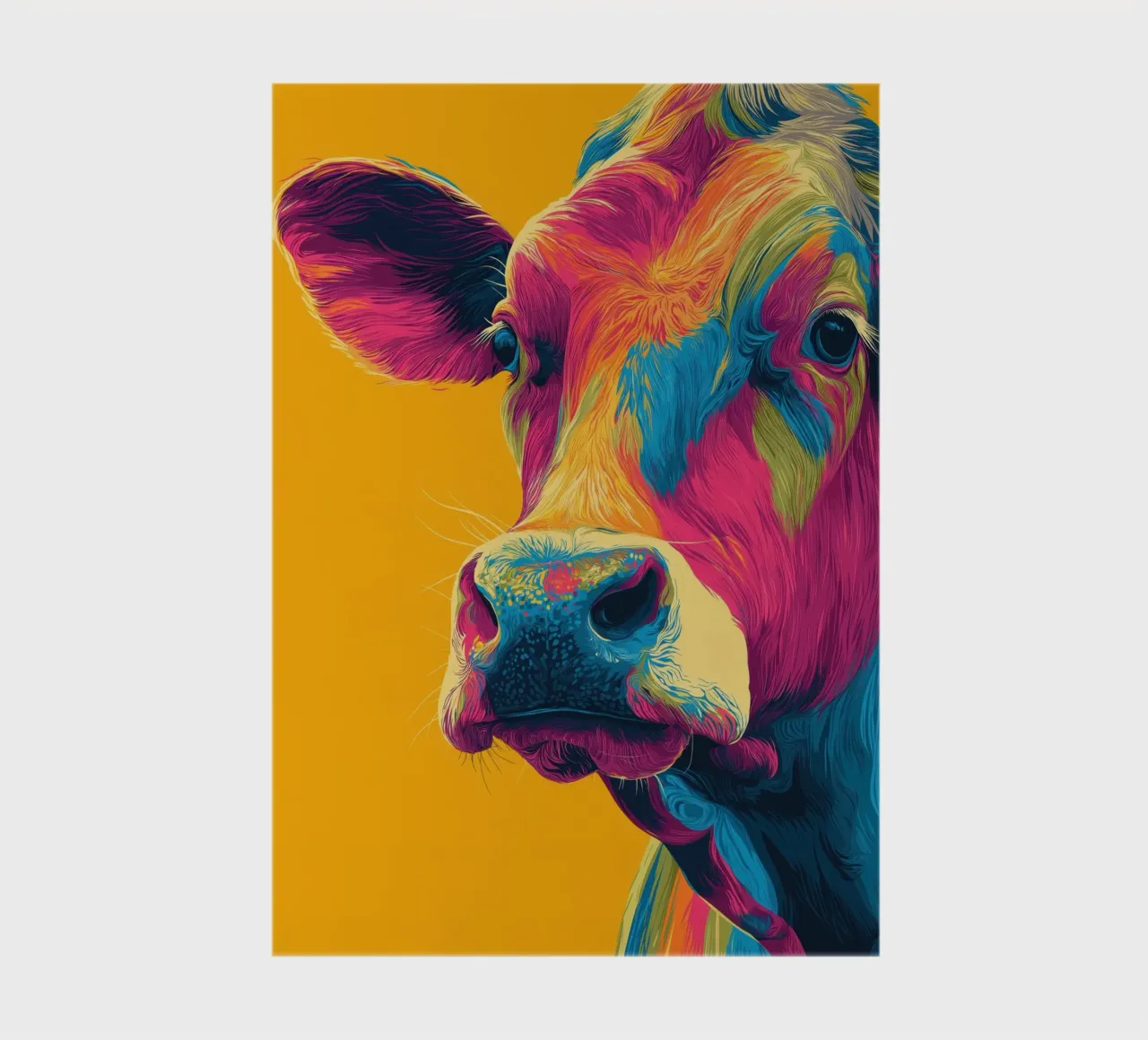 Colourful cow notebook by Pictura