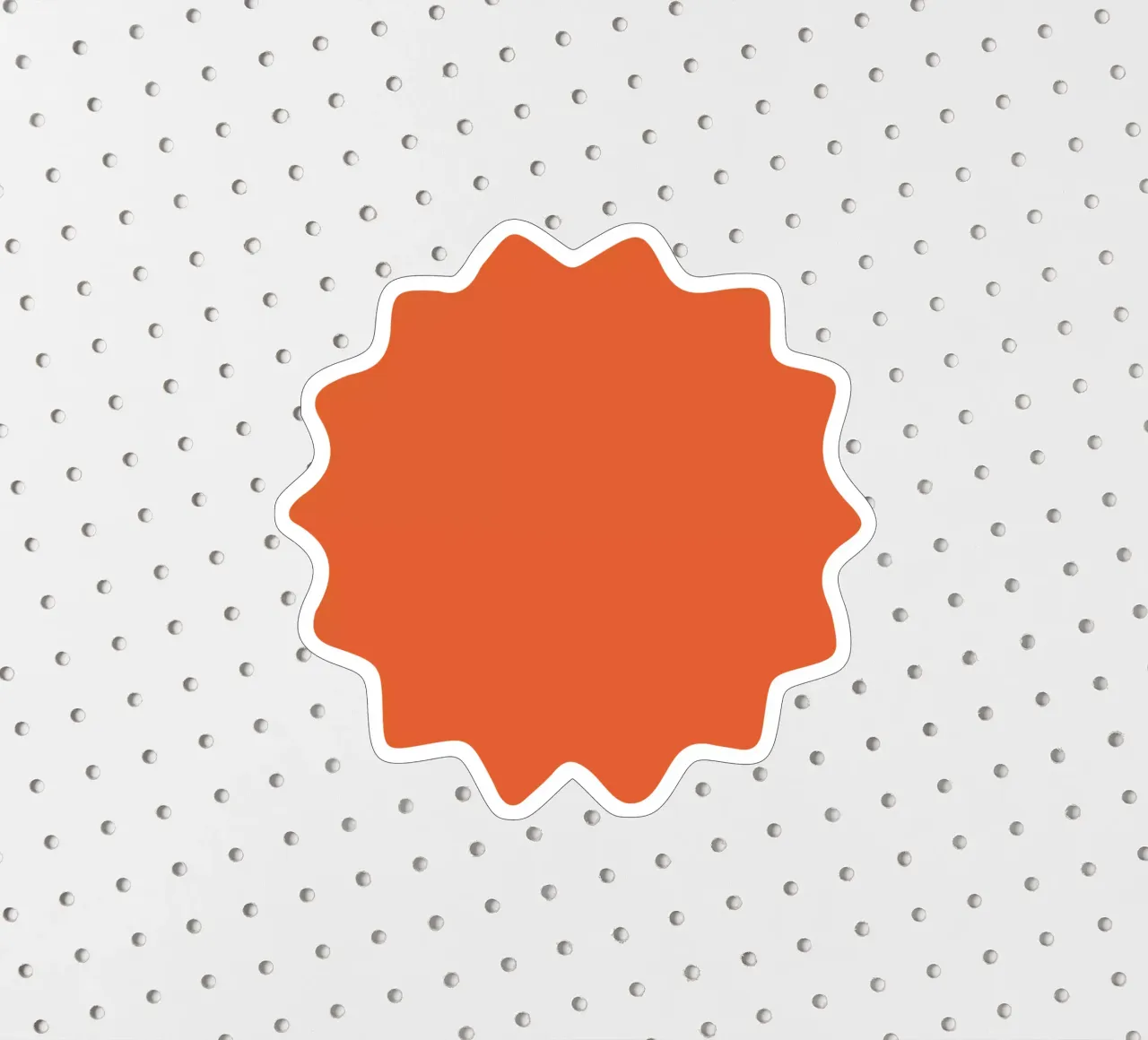 orange button Sticker von Sticker King