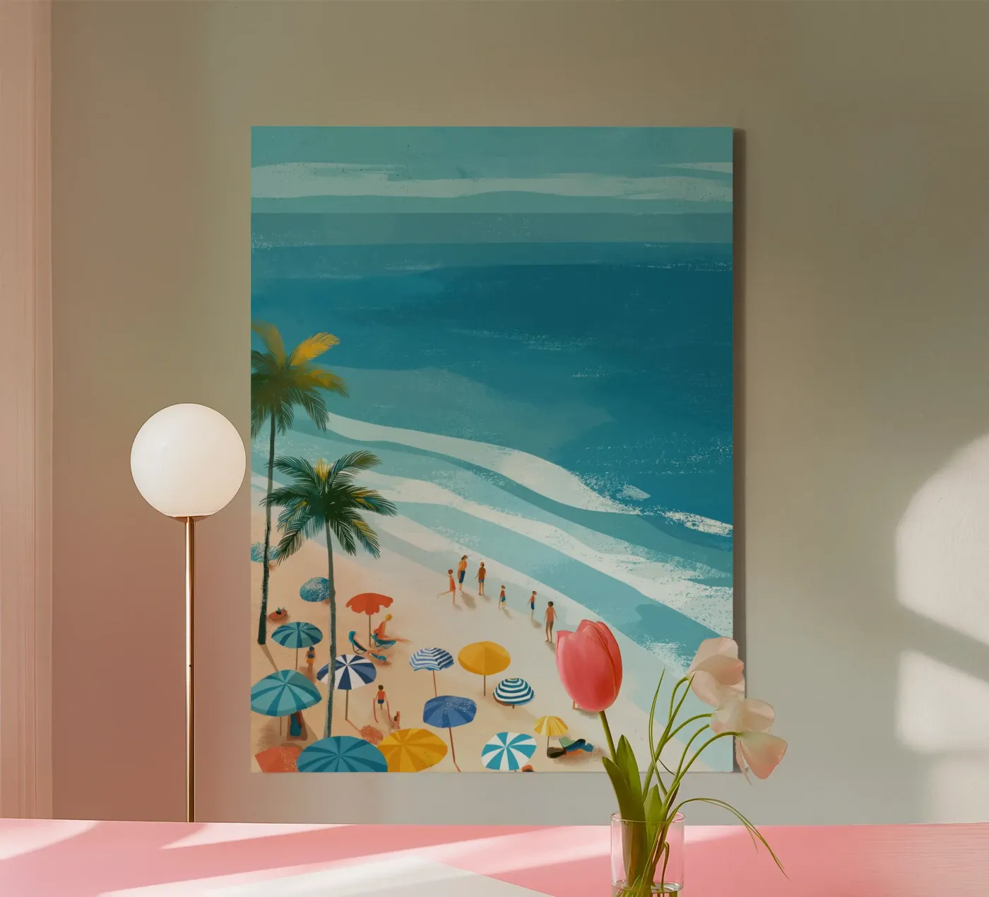 Strand canvas van Pictura