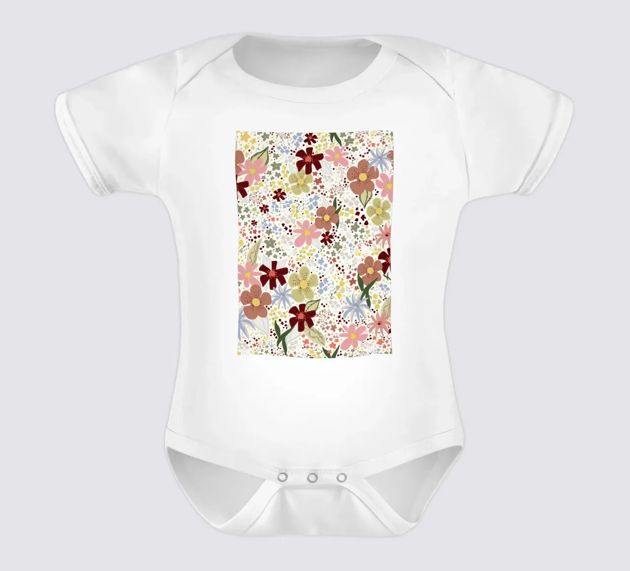 Autunno motivo floreale caldo botanico arte boho body neonato maniche corte da gulsengunel