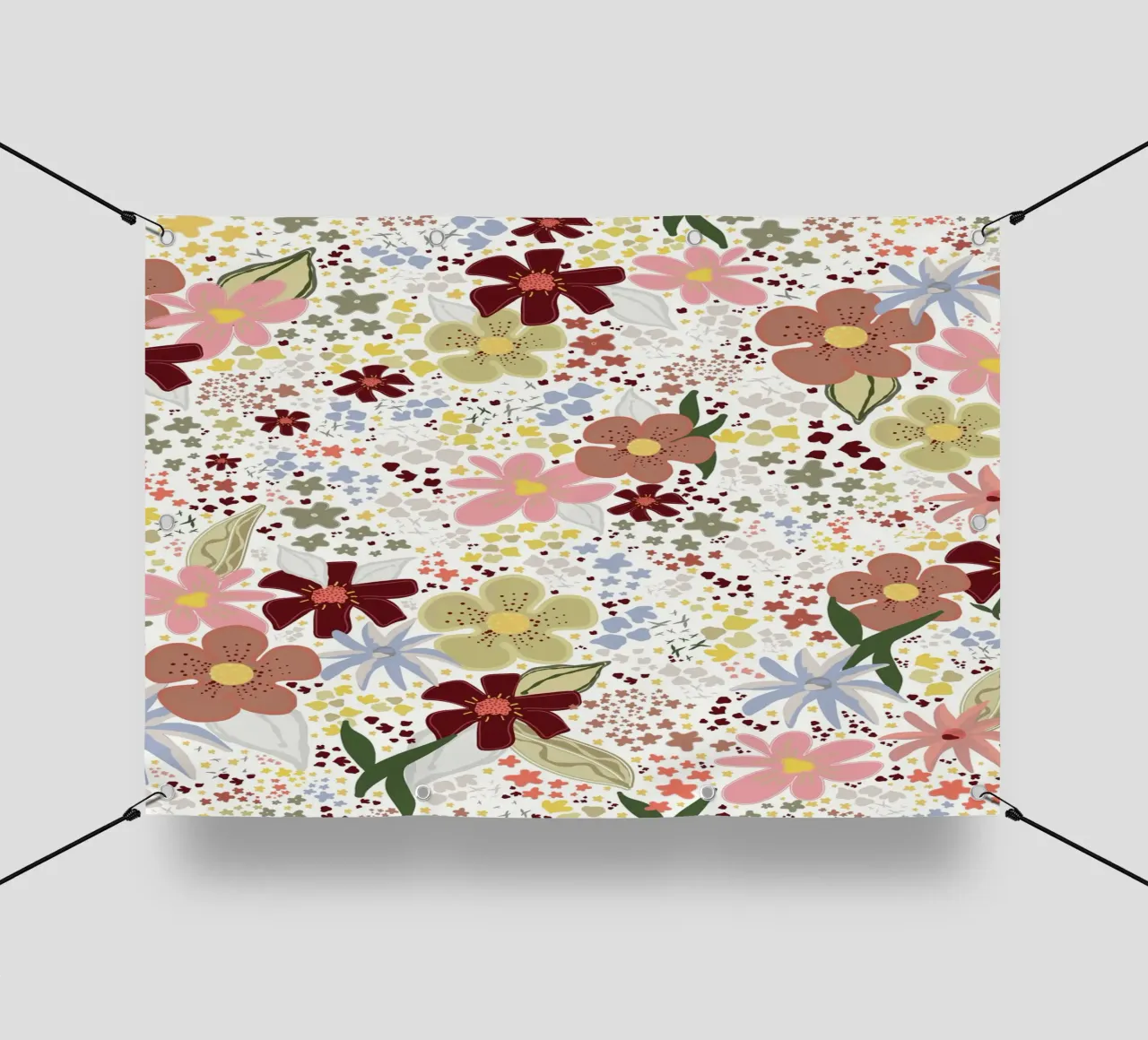 Autunno motivo floreale caldo botanico arte boho telo in pvc da gulsengunel