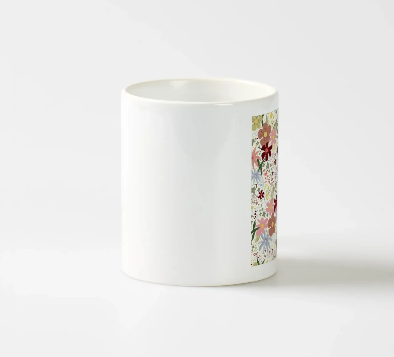 Motivo floreale autunnale tazza in ceramica da gulsengunel