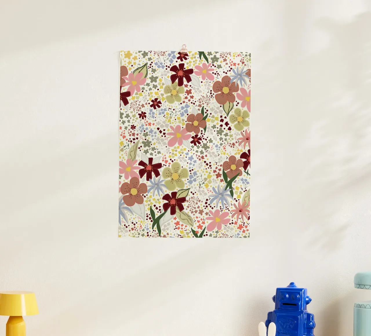 Autunno motivo floreale caldo botanico arte boho carta hahnemühle da gulsengunel