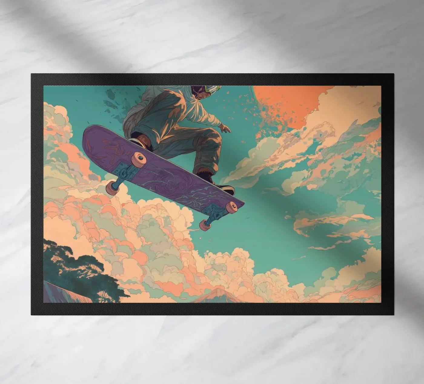 Skater doormat by Pictura