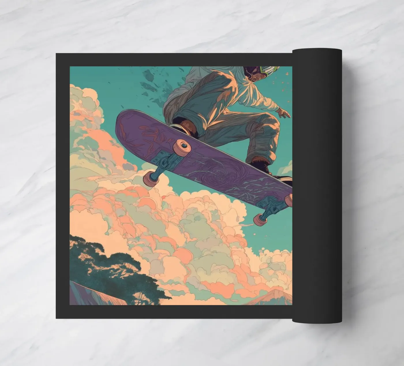 Skater doormat by Pictura