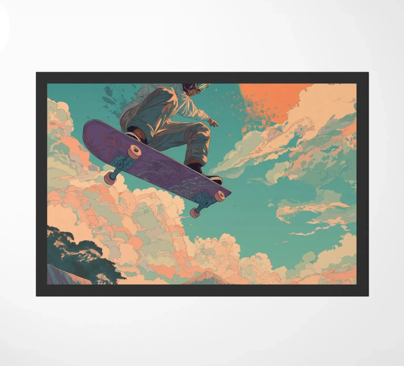 Skater doormat by Pictura