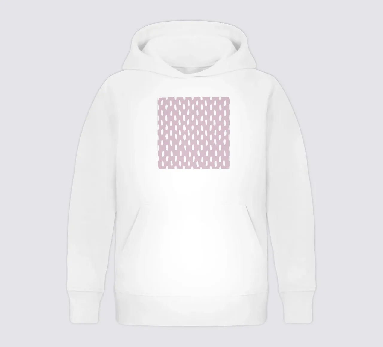 Abbigliamento attivo disegnato a mano linee bianche pennello semplice modello felpa bambino con cappuccio da gulsengunel