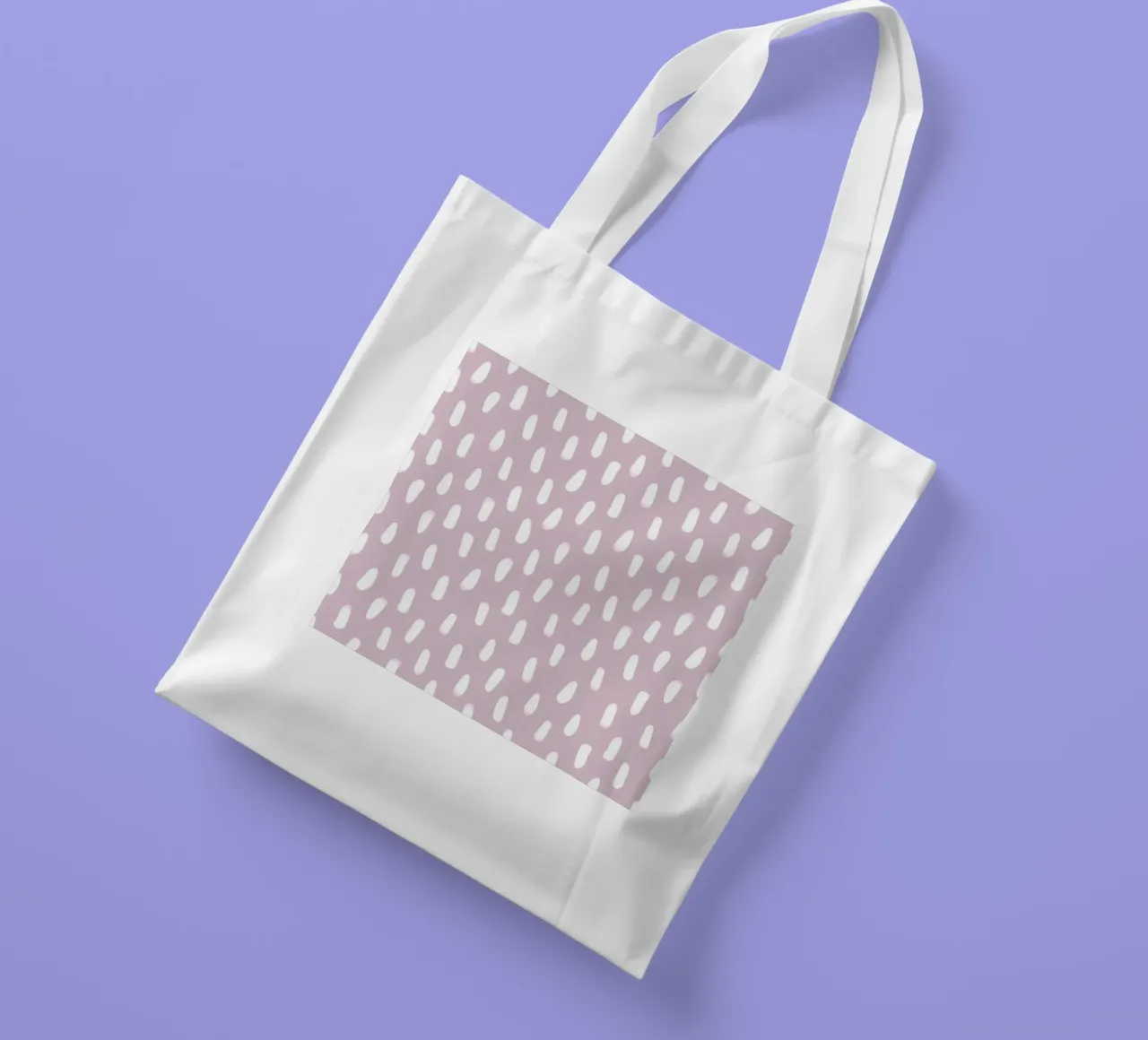 Abbigliamento attivo disegnato a mano linee bianche pennello semplice modello borsa in juta da gulsengunel